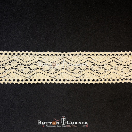 [CRL267 CREAM] Double Side Border Crochet Lace