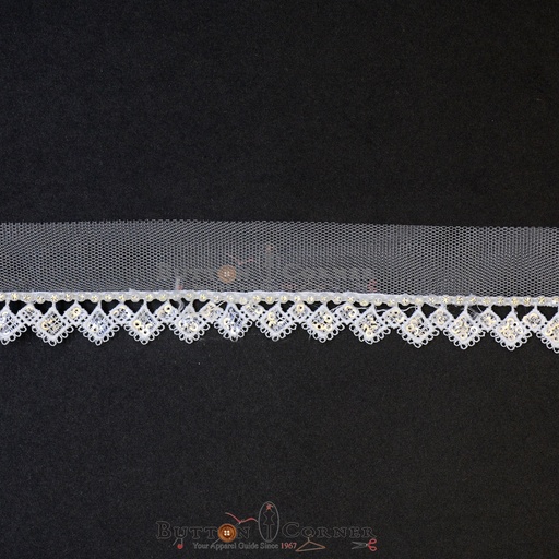 Fancy Sequence Stone Lace