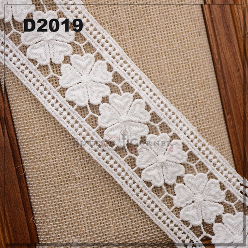 [D2019-WHITE] Shuttle Joined Lace