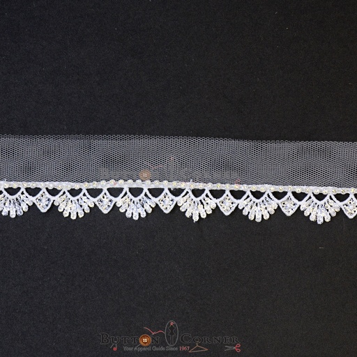 Fancy Sequence Stone Lace