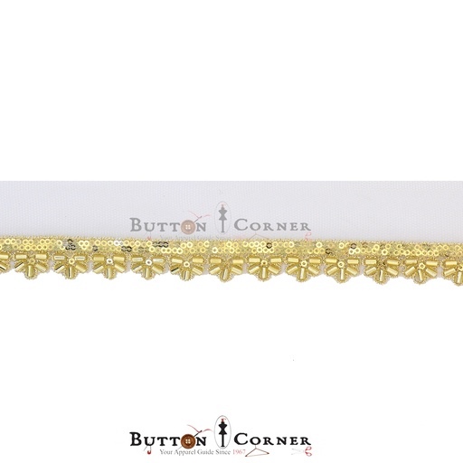 Fancy Glass Beads Sequence Lace