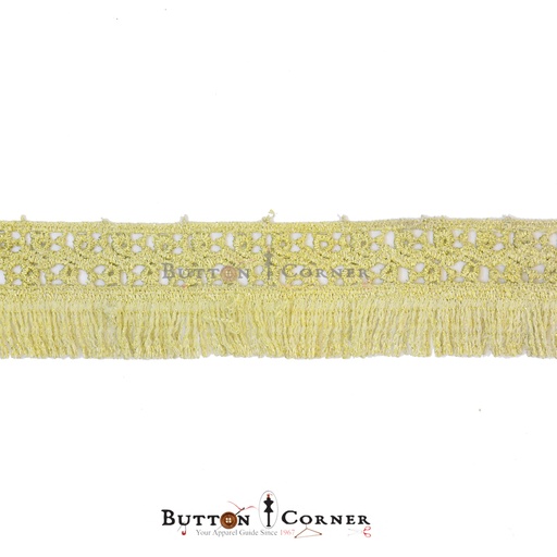 [MYB297 LIGHT GOLD] Fancy Metallic Yarn Hanging Lace