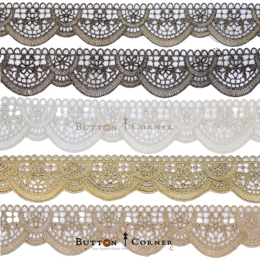 Metallic Yarn Zari Lace