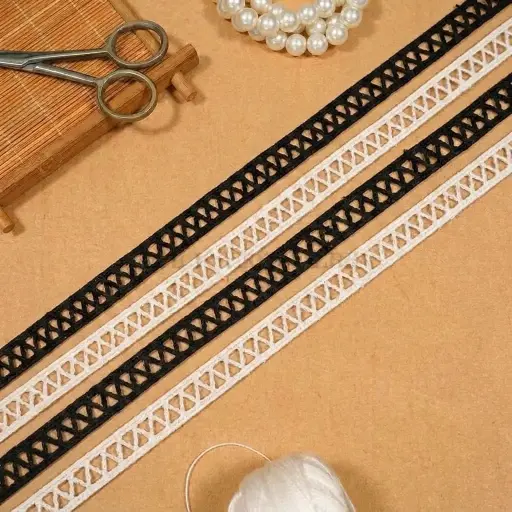 Double Side Border Shuttle Joined Lace