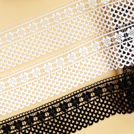 One Side Border Shuttle Lace