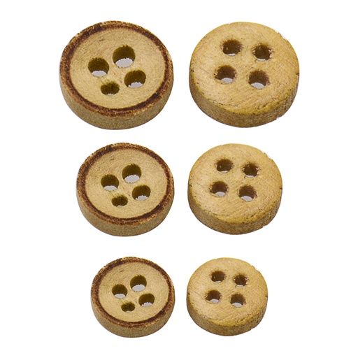 Border Outline 4 Hole Shirt Button