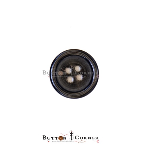 [PB479 BLACK] Thick Border 4 Hole Suiting Button