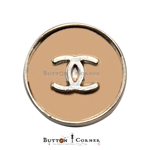 [MBW158] Chanel Logo Round Suiting Button