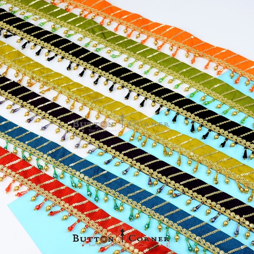 Fancy Sequence Crystal Hanging Lace