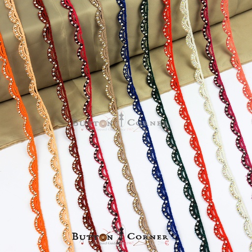 Fancy Shuttle Crystal Lace