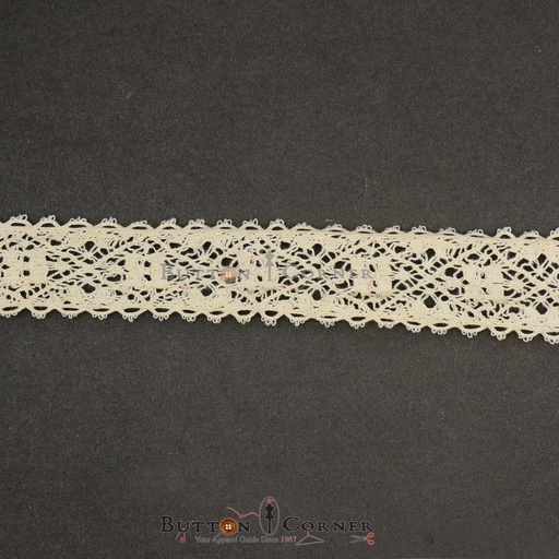 [CRL376 CREAM] Double Side Border Crochet Lace