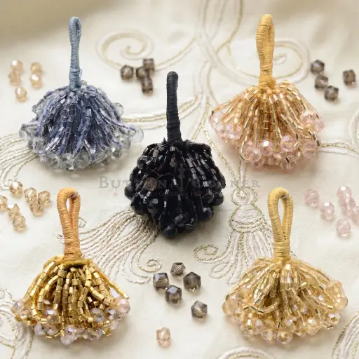 Fancy Glass Beads Crystal Tassel