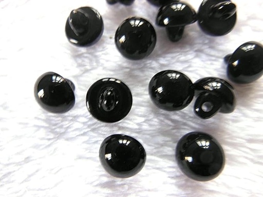 [PB480 BLACK] Round Mushroom Dome Button