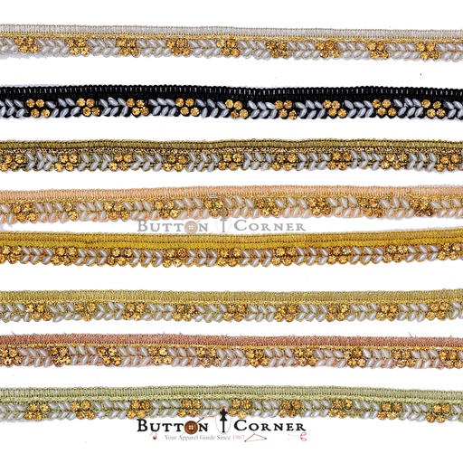 Fancy Pearls & Crystals Lace