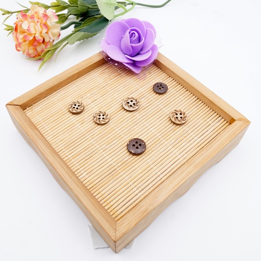 Flower Cut 4 Hole Coconut Button