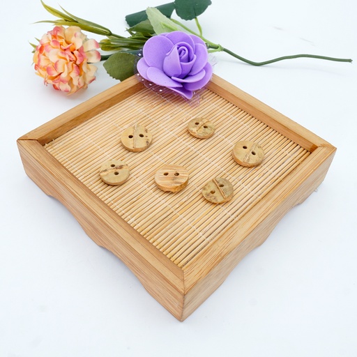 Wooden Joint 2-Hole Shirt Button