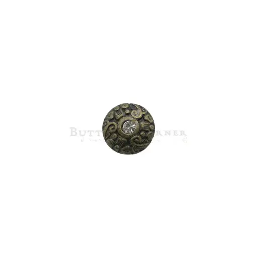 [MBT337 ANTIQUE BRASS] Vintage Design Stone Shank Button