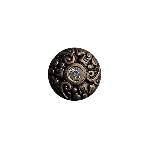 [MBT337 ANTIQUE BRASS] Vintage Design Stone Shank Button
