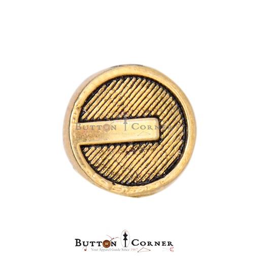 [MBT435 GOLD] Power Symbol Shape Shank Button