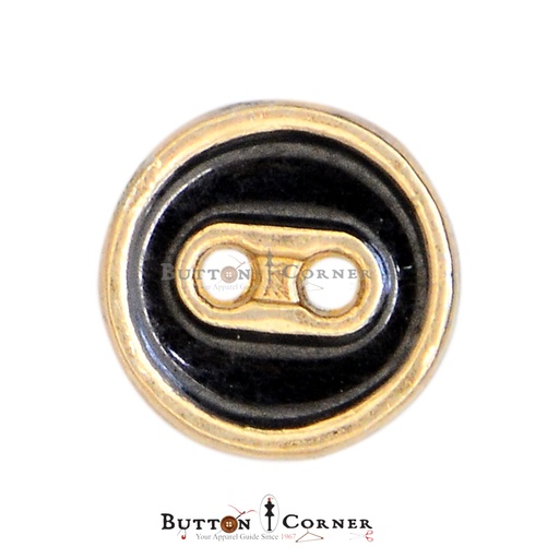 [MBT231 BLACK GOLD] Round Shape 2 Hole Shirt Button