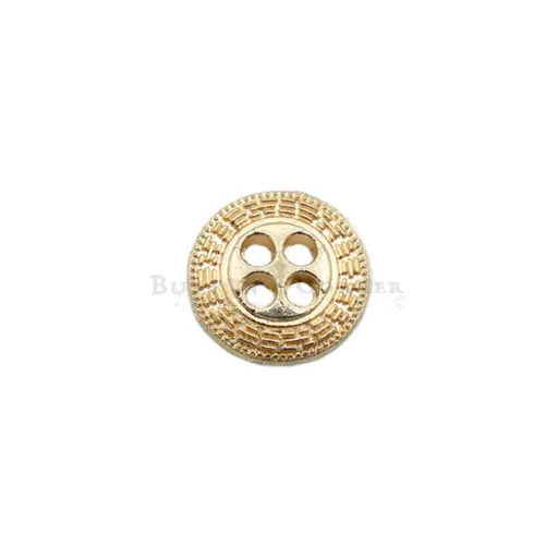 [MBT465 GOLD] Border Design 4 Hole Shirt Button