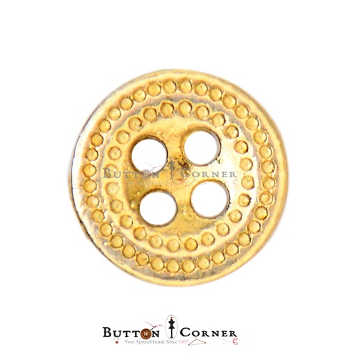 [MBT470 GOLD] Dotted Design 4 Hole Shirt Button