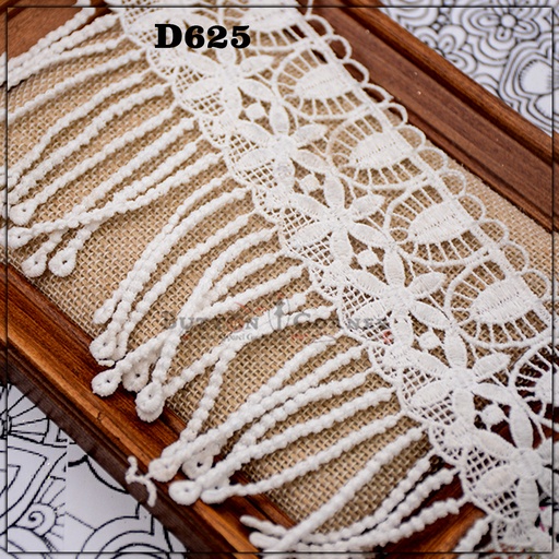 [D625-WHITE] Shuttle Hanging Lace