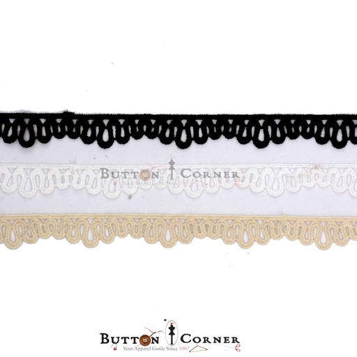 One Side Border Shuttle Lace