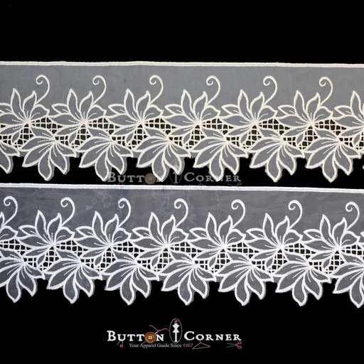 One Side Border Organza Lace