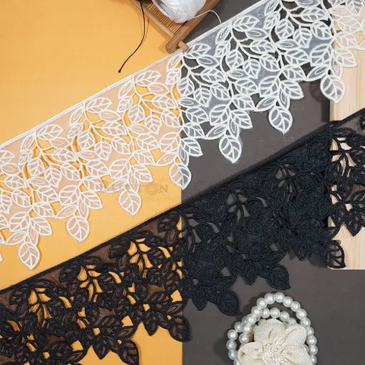 One Side Border Organza Lace
