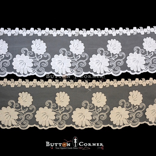 One Side Border Net Lace