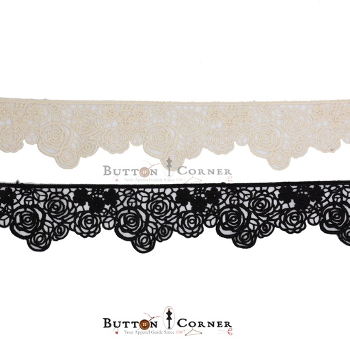 One Side Border Shuttle Lace