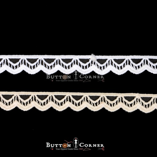 One Side Border Shuttle Lace