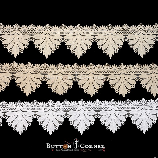 One Side Border Shuttle Lace