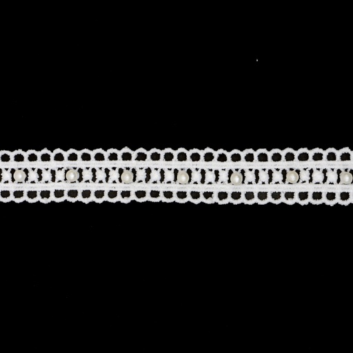 Double Side Border Lace With Pearl