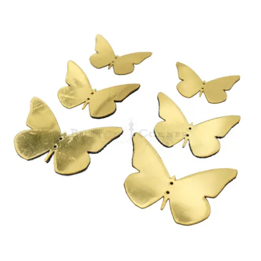 Faux Leather 3D Butterfly