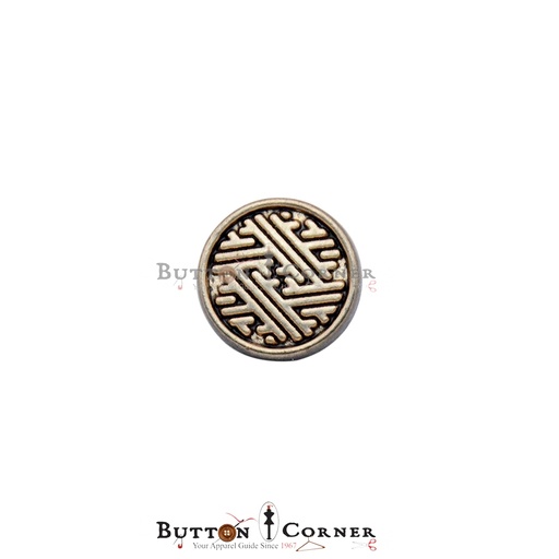 [Y-1456 ANTIQUE GOLD] Vintage Design Round Shank Button
