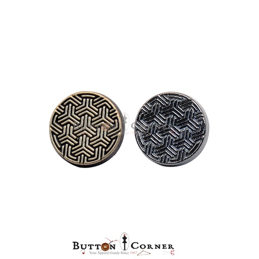 Lase Cut Round Shirt Button