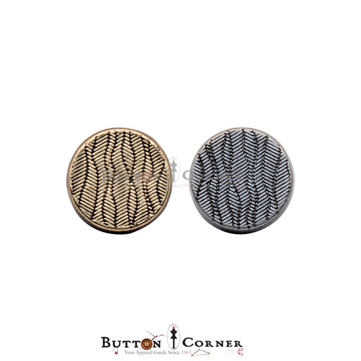 Laser Texture Engraved Shirt Button