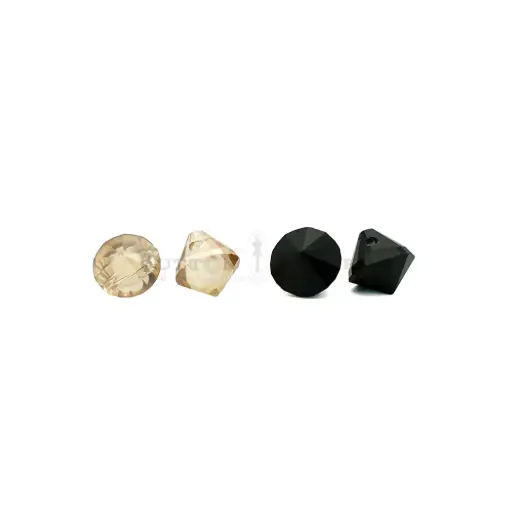 Pyramid Shape 2 Hole Crystal Button