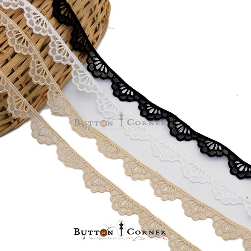 One Side Border Organza Lace