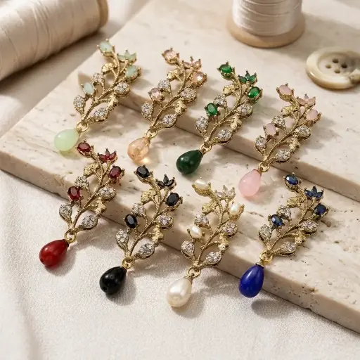 Fancy Kundan Button
