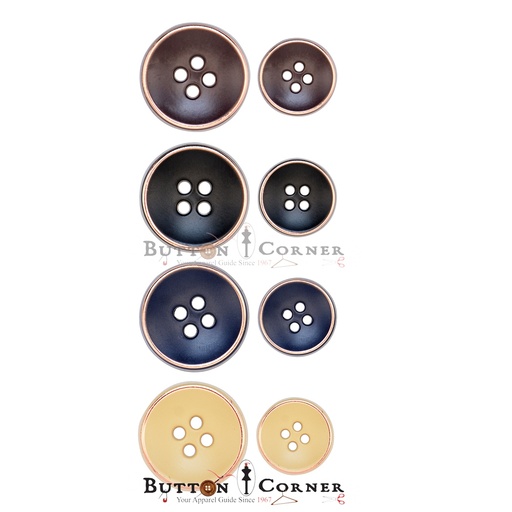 Metal Button With Border Outline