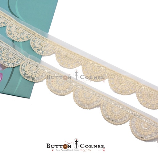 Fancy Sequence Embroidery Net lace