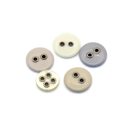 [PB490] Round 2 Hole Shirt Button