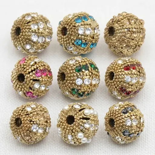 Ball Shape Fancy Kundan Button