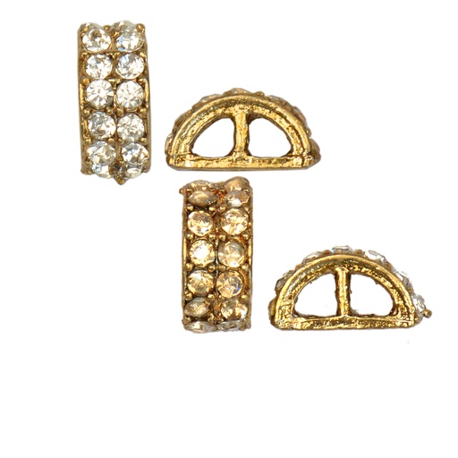 Gold Base Fancy Kundan Button