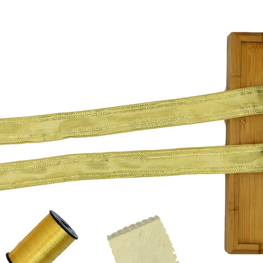 [FEETA43 LIGHT GOLD] Fancy Gota Lace