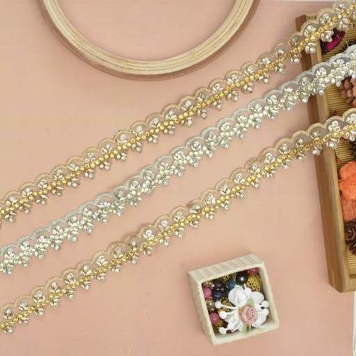 Fancy Crystal Net Lace