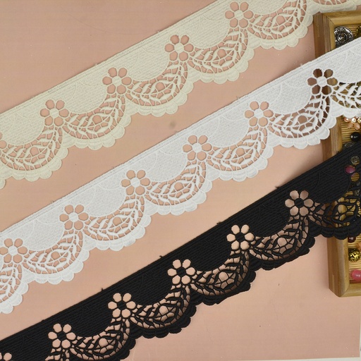 One Side Border Shuttle Lace